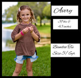 2 left! 2/3T ~ Bamboo Tee ~ Coffee