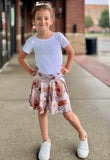 Twirl Skort ~ Gray Floral