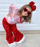 1 left! 18/24mo ~ L/S Cap Sleeve Top ~ Xmas Cakes