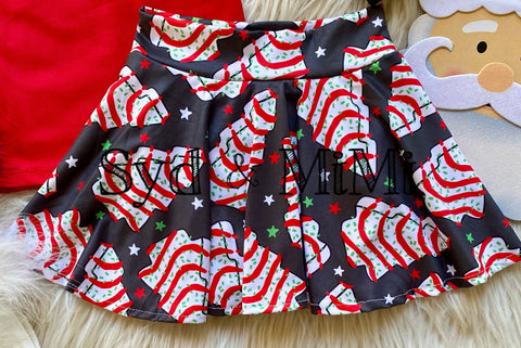 2 left! 3T & 6/7yr ~ Twirl Skort ~ Christmas Cakes