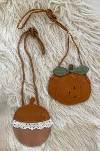 Crossbody Bag ~ Acorn & Pumpkin