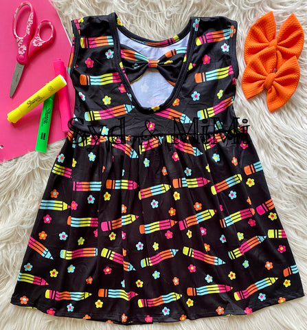 Bowback  Dress ~ Back to School