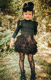 2 left! 2/3 & 3/4yr ~ Tulle Ruffle Skirt~Black