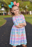 2 left! 3T & 6/7yr ~ Twirl Dress ~ Checkered Hearts