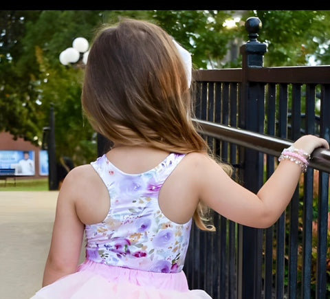 1 left! 18/24mo ~ Racerback Top ~ Lavender Floral