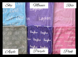 ‼️PREORDER‼️ Personalized & Printed Blankets~Please leave your info in the Notes Section at checkout😊