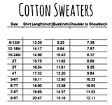 ‼️PREORDER‼️ 4T ~ 8/9yr Cotton Sweaters