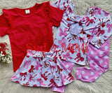 2 left! 3/4 & 4/5yr ~ L/S Bowback Top ~ VDay Bows