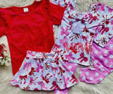 Twirl Skort ~ Valentine's Bows