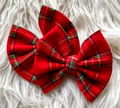 Piggies ~ Red Plaid