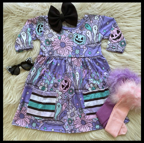 Pocket Dress ~ Spooky Pastels