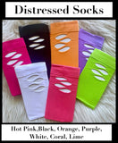 Distressed Knee Highs ~ 7 Colors