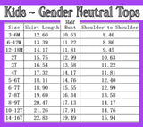 Kids & Adults Gender Neutral Tops ~ Neon Bats