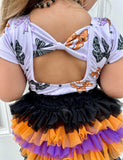 S/S Bowback Top/Fitted ~ Spooky Bows