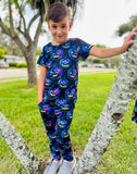 2 left! Adult Med & Adult Lg ~ Kids & Adults Gender Neutral Tops ~ Neon Pumpkins
