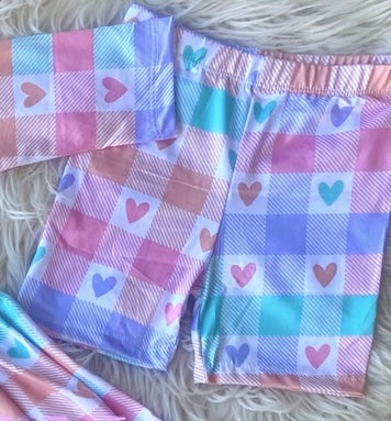 Coming Soon! Bike Shorts ~ Checkered Hearts