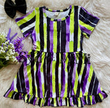 Twirl Dress ~ Watercolor Stripes