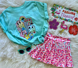 3 left! 4T, 7/8 & 8/10yr ~ Twirl Skort ~ Summer Cheetah