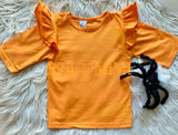 Flutter Sleeve Top ~ Orange