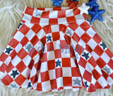 1 left! 4T ~ Skater Skort ~ RWB Chex