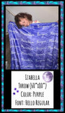 ‼️PREORDER‼️ Personalized & Printed Blankets~Please leave your info in the Notes Section at checkout😊