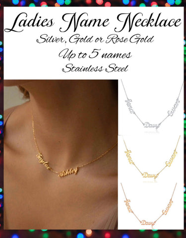 ‼️PREORDER‼️ Ladies Name Necklace