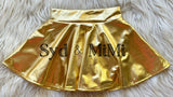 Twirl Skort ~ Metallic Gold