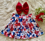 2 left! 5/6 & 6/7yr ~ Twirl Skort ~ RWB Butterflies