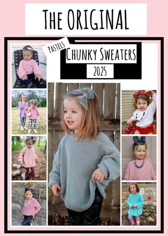 ‼️PREORDER‼️ THE ORIGINAL Oversized Chunky Sweaters ~ PASTELS