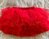 Tulle Ruffle Skirt ~ Red