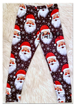 Joggers ~ Faux Embroidered Santa