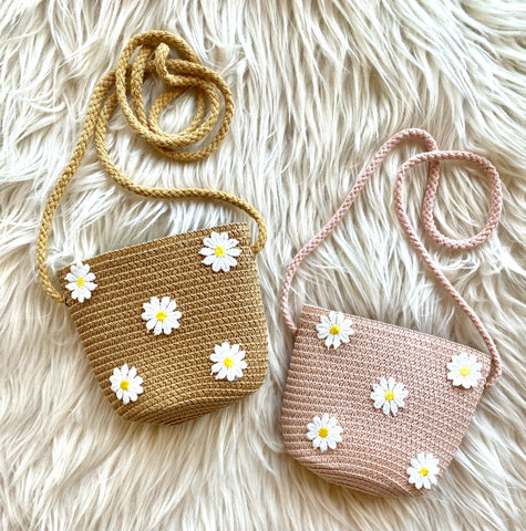 Toddler Crossbody Purse ~ Daisies