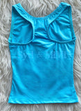 3 left! 2/3, 3/4, 4/5 ~ Racerback Top ~ Turquoise