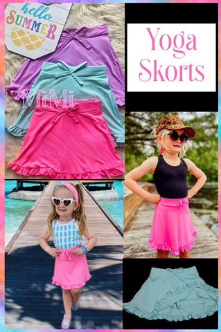 1 left! 5/6yr- Mint ~ Yoga Skorts