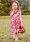 2 sizes left! 2T & 6/7yr ~ Bowback Pocket Dress ~ Berry Patch