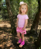 3 left! 18/24mo, 2/3 & 3/4yr ~ Cap Sleeve Top~Pastel Pink