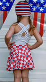 1 left! 2T ~ Skater Skort ~ RWB Chex