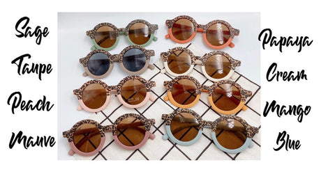 Sunnies~Leopard Trim