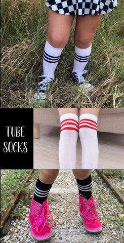 Opaque Tube Socks-3 colors