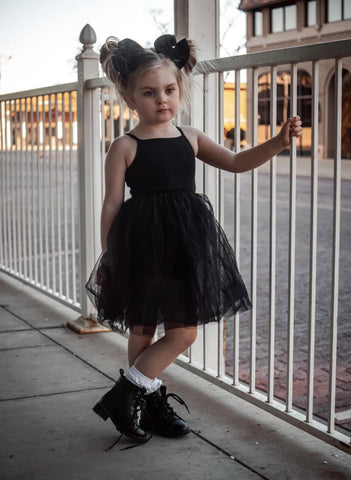 Tulle Tank Dress ~ Black