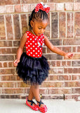 2 left! 2/3 & 3/4yr ~ Tulle Ruffle Skirt~Black