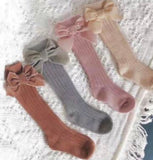 Velvet Bow Socks-4 colors